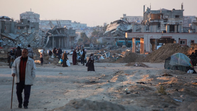 Zerstörung im Gazastreifen (Bild: AFP/Bashar TALEB)