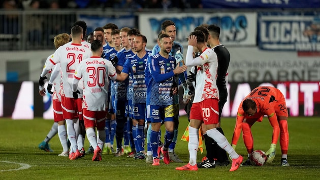 Red Bull Salzburg trifft schon wieder auf Hartberg. (Bild: GEPA pictures)