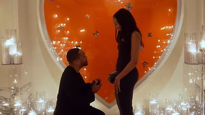 Eric Murphy asked Jasmin Lawrence to marry him.