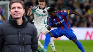 Oliver Glasner ist mit Crystal Palace im Dauereinsatz. (Bild: AP/Ben Whitley, GEPA)