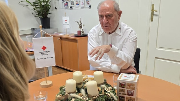 In office for six months: Styrian Red Cross President Siegfried Schrittwieser (Bild: RK Steiermark/Valentin Krause)