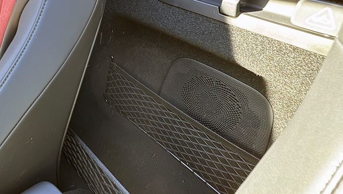 Plenty of storage space behind the front seats