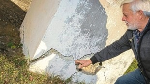 Wind und Wetter haben bei der Pfarrkirche am Rupertiberg ihre Spuren hinterlassen. (Bild: Arbeiter Dieter)