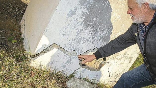 Wind und Wetter haben bei der Pfarrkirche am Rupertiberg ihre Spuren hinterlassen. (Bild: Arbeiter Dieter)