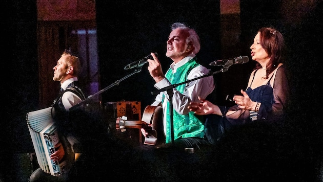 Fred Jaklitsch, Sabine „Sassy“ Holzinger und Jürgen Leitner auf der Harmonika. (Bild: Scharinger Daniel/Pressefoto Scharinger © Daniel Scharinger)