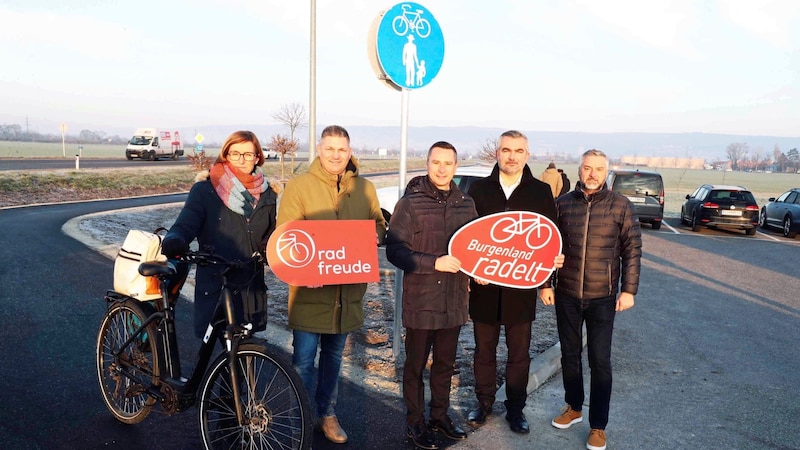 A new cycle path was also part of the project. (Bild: Reinhard Judt)