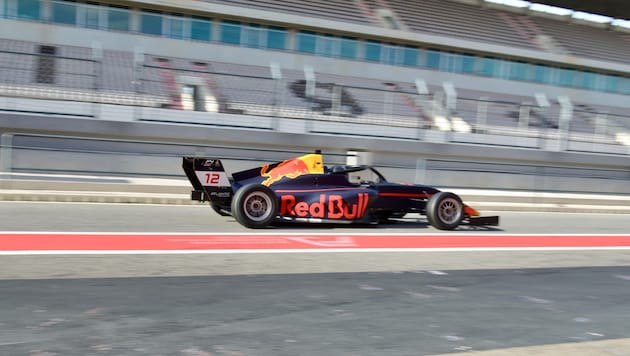 Niklas Schaufler has been driving this Formula 4 car for Red Bull since Tuesday. (Bild: Daniel Schaufler)