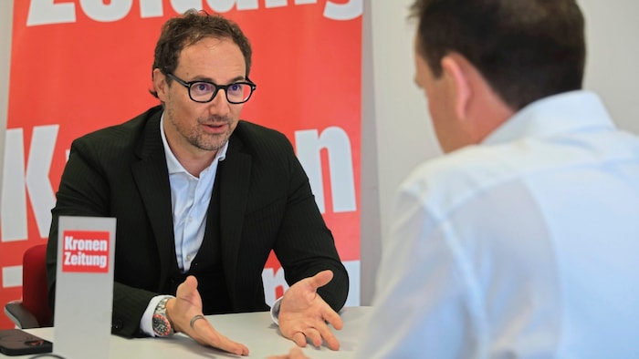 Novartis-Geschäftsführer Roland Gander im „Krone“-Gespräch.