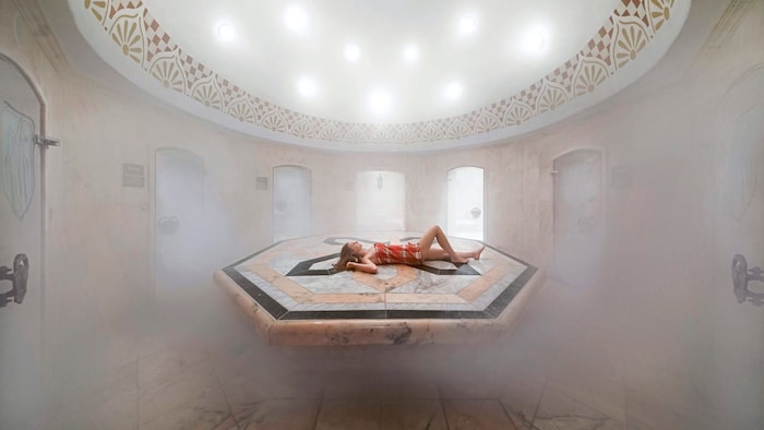 ... or in the authentic hammam.