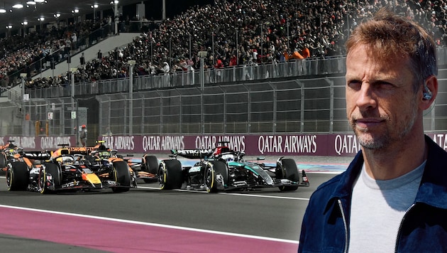 Jenson Button sieht keine Schuld bei Max Verstappen. (Bild: AFP/APA/BENJAMIN CREMEL/Andrej ISAKOVIC)