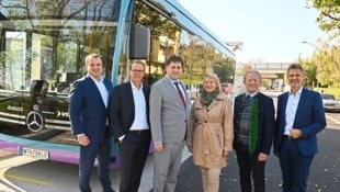 Seit November 2024 fahren drei übergroße Elektrobusse durch Baden. Genehmigt wurden sie noch von ...