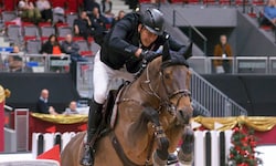 Der Niederländer Marc Houtzager gewann 2023 den Grand Prix und startet heuer wieder.