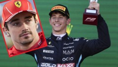 Charles und Arthur Leclerc (Bild: APA/AFP/Martin KEEP; APA/POOL/Altaf QADRI)