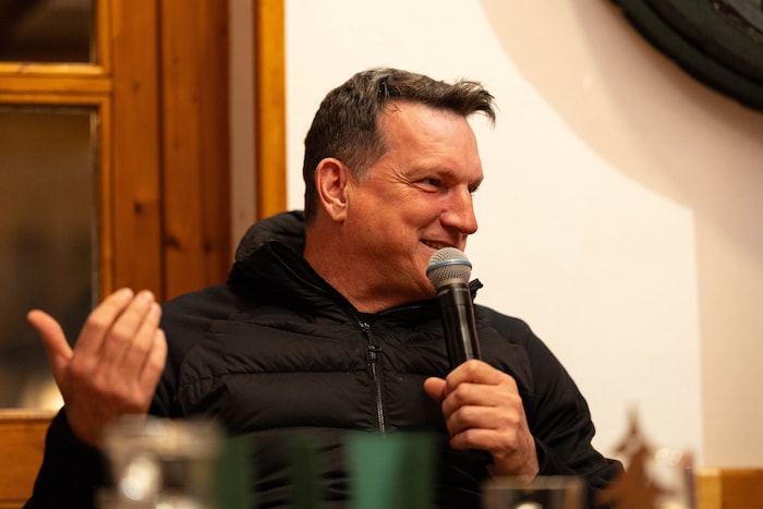 Andreas Herzog hatte viel Spaß bei der Diskussion und beim Gespräch mit den „Krone“-Lesern.