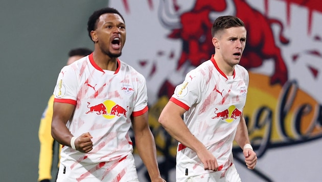 Like sister club Red Bull Salzburg at the same time, RB Leipzig also notched up a win on Wednesday evening ... (Bild: AFP)