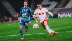 Gloukh (re.) überzeugte gegen Hartberg, versemmelte aber einen Elfer leichtfertig. (Bild: Red Bull Salzburg/Andreas Schaad)