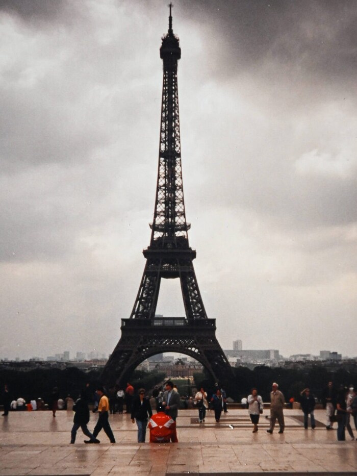 Photo from the trip to the Eiffel Tower, which was paid for by the "Krone".