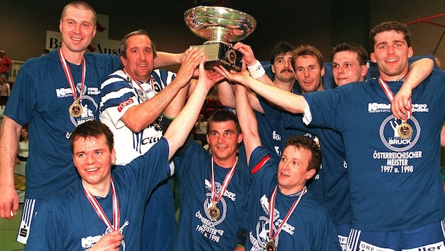 Bruck celebrated two handball championship titles at the end of the 1990s - and today's Handball President Christian Wolf was one of them. (Bild: GEPA/GEPA pictures)