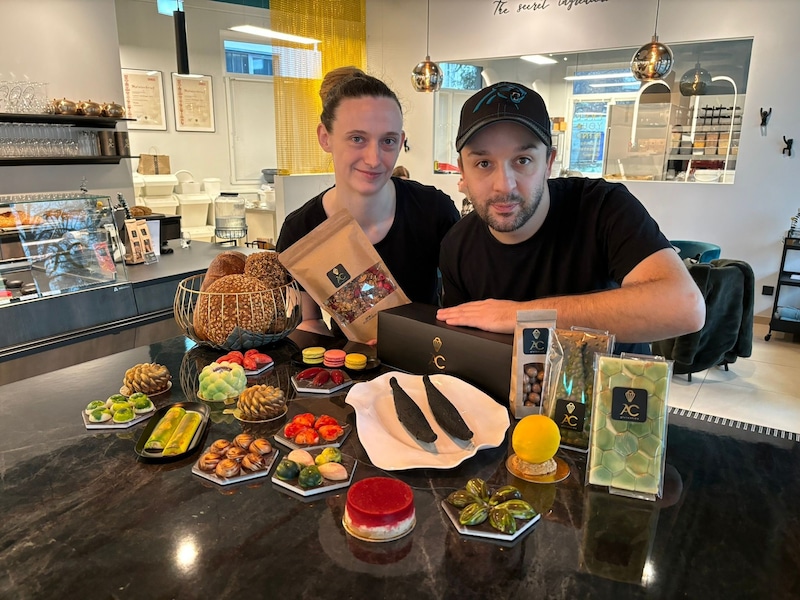 Angelo und Carmen kommen aus der hochklassigen Gastro. Jetzt eröffneten sie ihre eigene Bäckerei. (Bild: Elisa Aschbacher)