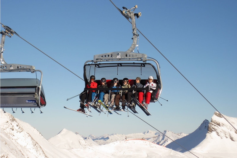 The modern lift facilities in Vorarlberg need fear no comparison internationally. (Bild: Mathis Fotografie)