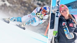 Lindsey Vonn (l.) und Nina Ortlieb geben am Samstag in Copper Mountain ihr Renncomeback. (Bild: Krone KREATIV/GEPA, Ski Austria)