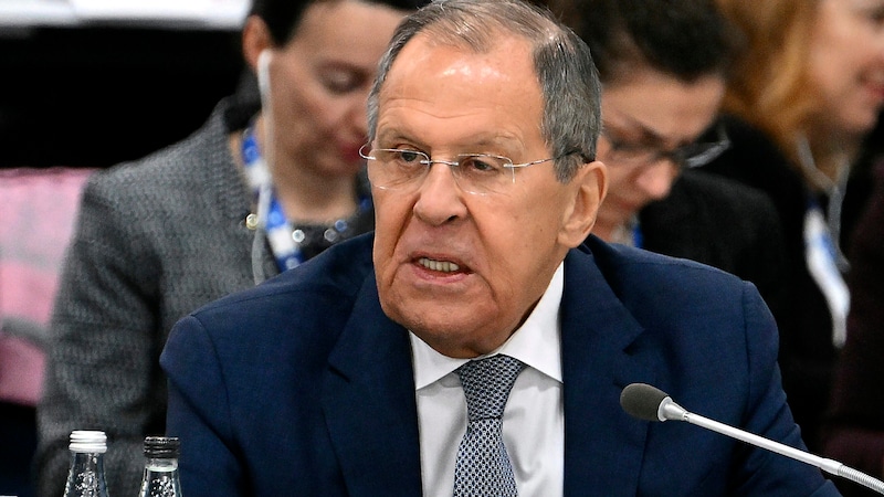 Russia's Foreign Minister Sergei Lavrov gave a damning assessment of the OSCE. (Bild: APA/ASSOCIATED PRESS)