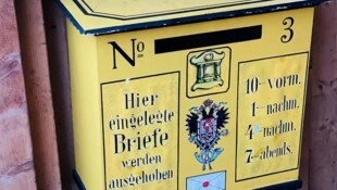 Aus diesem Postkasten wurden die Briefe entwendet.