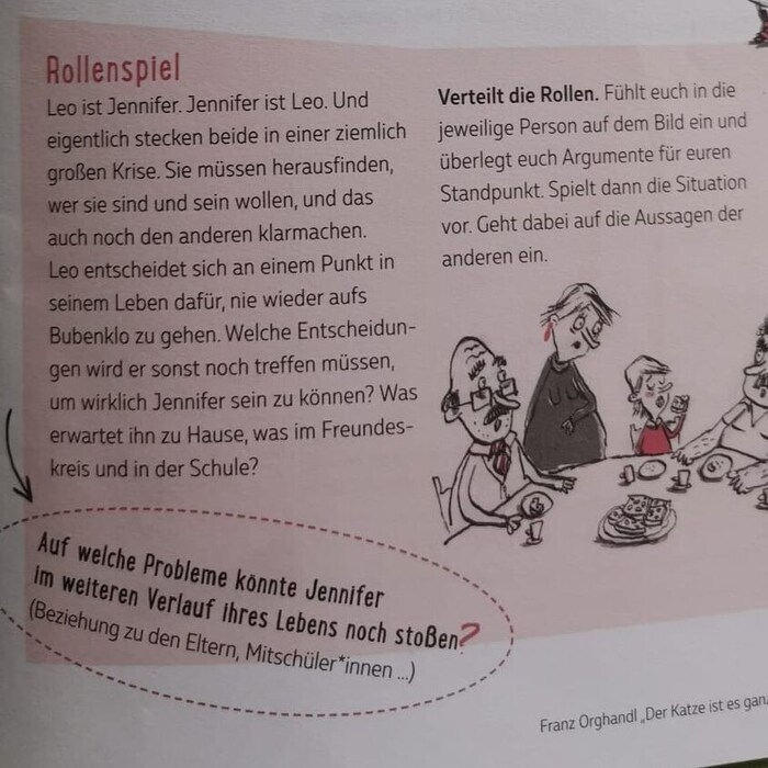 Unter anderem sorgt das Rollenspiel in dem Magazin für verärgerte Eltern junger Volksschüler.