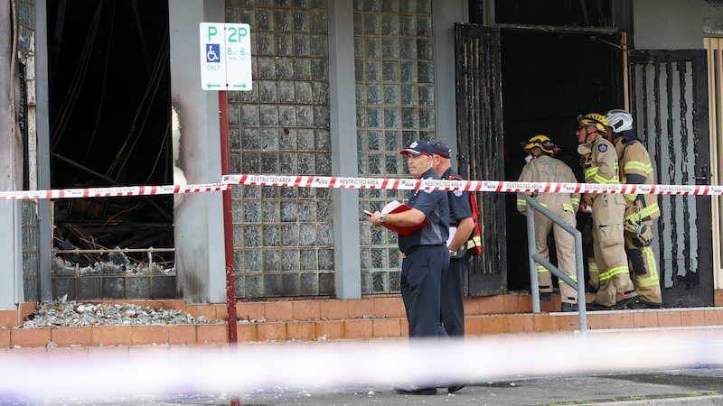 According to the police, the synagogue in Ripponlea was "significantly damaged" in the arson attack. (Bild: Con Chronis/AAP Image via AP)