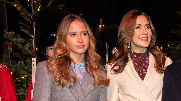 Prinzessin Josephine und Königin Mary am 30. November 2024 bei der Wiederaufführung des ...