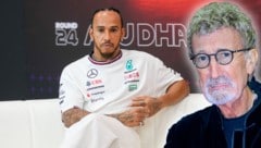 Eddie Jordan (l.) hat das Gefühl, Lewis Hamilton verliert sein Selbstvertrauen. (Bild: AP ( via APA) Austria Presse Agentur/APA/AFP/Frederic Dides/ASSOCIATED PRESS)