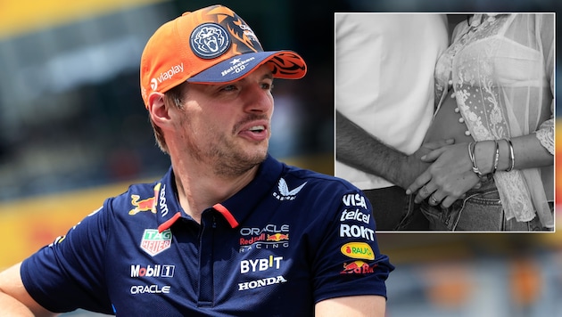 Max Verstappen becomes a dad for the first time. (Bild: GEPA/GEPA pictures, Instagram/maxverstappen1)