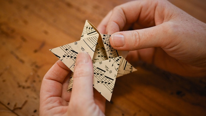 Die Sternspitzen ineinander verkeilen wie bei einer Schachtel – und fertig.