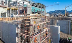 Hier entsteht im Stahlwerk Donawitz der neue Elektrolichtbogenofen.