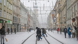 Die Herrengasse war stimmungsvoll angezuckert. (Bild: Juergen Fuchs)