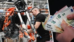 Die Dezembergehälter für die KTM-Mitarbeiter sollen bald fließen. (Bild: Krone KREATIV/Markus Wenzel (2))