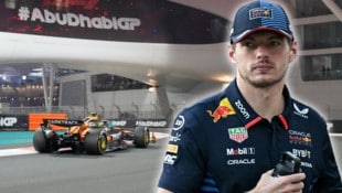 Lando Norris (li.) fuhr im zweiten Training von Abu Dhabi die Bestzeit, während Max Verstappen im Boxenfunk über sein Auto schimpfte. (Bild: ASSOCIATED PRESS, AFP/Lillian SUWANRUMPHA)