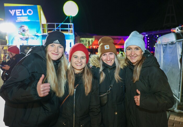 Hannah, Paula, Lena und Johanna reisten extra aus Nürnberg an.