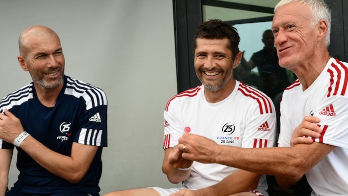 Zinedine Zidane, Bixente Lizarazu und Didier Deschamps