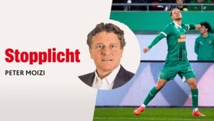 „Krone“-Sportchef Peter Moizi schreibt in seiner Kolumne über die österreichische Bundesliga und fordert gemeinsam mit Experten mehr Österreicher (im Bild rechts: Rapids Noah Bischof) in unserer Liga. (Bild: GEPA)