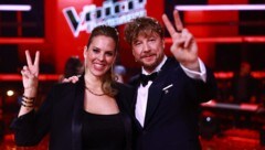 „The Voice of Germany“-Siegerin Jennifer Lynn mit Coach Samu Haber