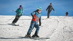 Mit 100 Jahren ist Gottfried Pistumer regelmäßig im Winter auf den Skipisten anzutreffen.  (Bild: Wallner Hannes)