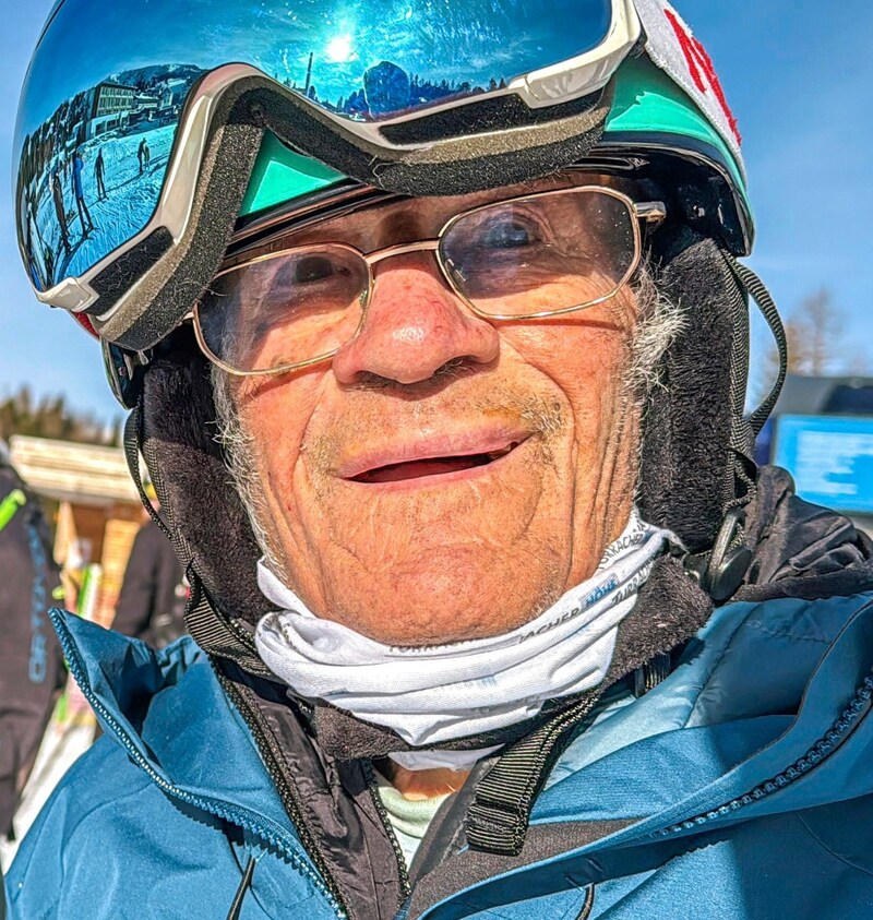 Gottfried Pistumer is Austria's oldest skier and is now 101 years old. (Bild: Wallner Hannes)