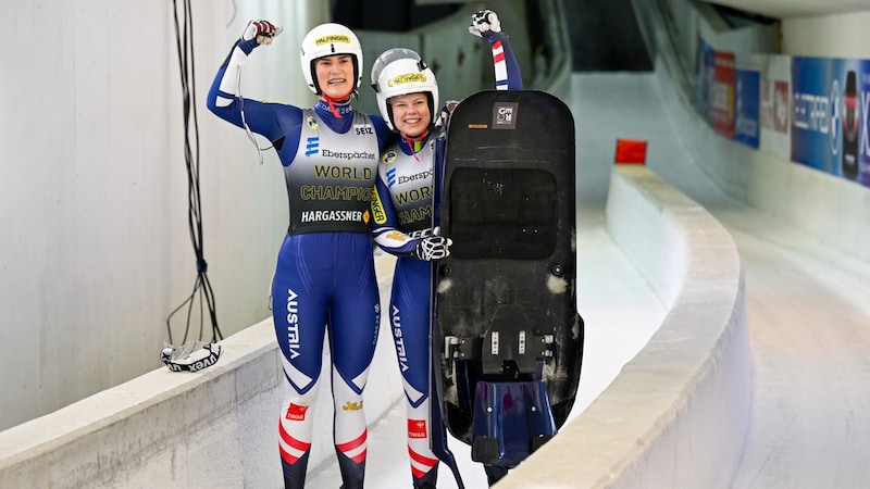 Selina Egle (li.) und Lara Kipp (Bild: GEPA/GEPA pictures)