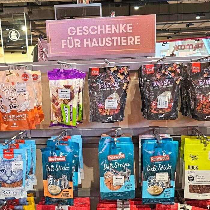 Auch für die Haustiere gibt es Geschenke.