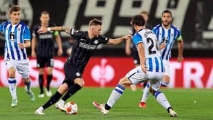 Jakob Jantscher (M. gegen Real Sociedad) spielte selbst 25 Mal für Sturm im Europacup.