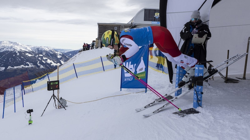 Victoria OIivier auf dem Weg zu ihrem ersten Europacupsieg. (Bild: Andy Ehrensberger)