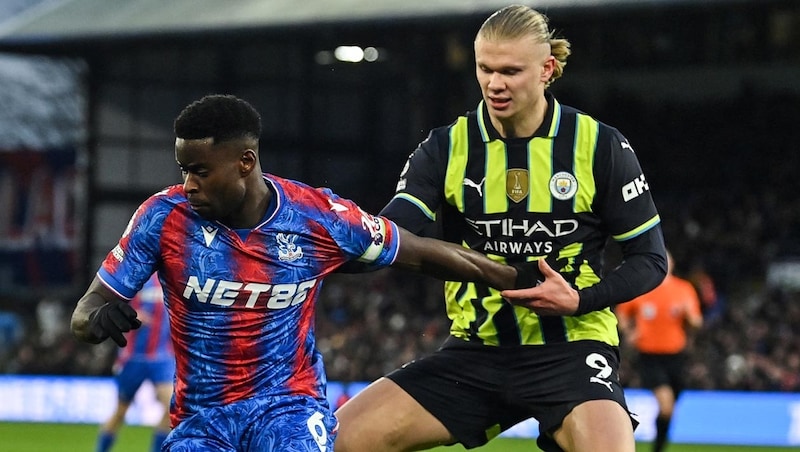 Crystal Palace drew 2-2 with Haaland and Co. (Bild: AFP or licensors)