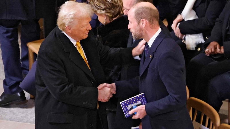 Donald Trump and Prince William (Bild: picturedesk.com/LUDOVIC MARIN / AFP / picturedesk.com)