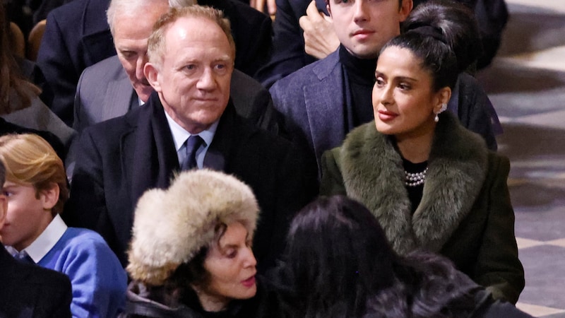 Salma Hayek and husband Francois-Henri Pinault (Bild: AP)